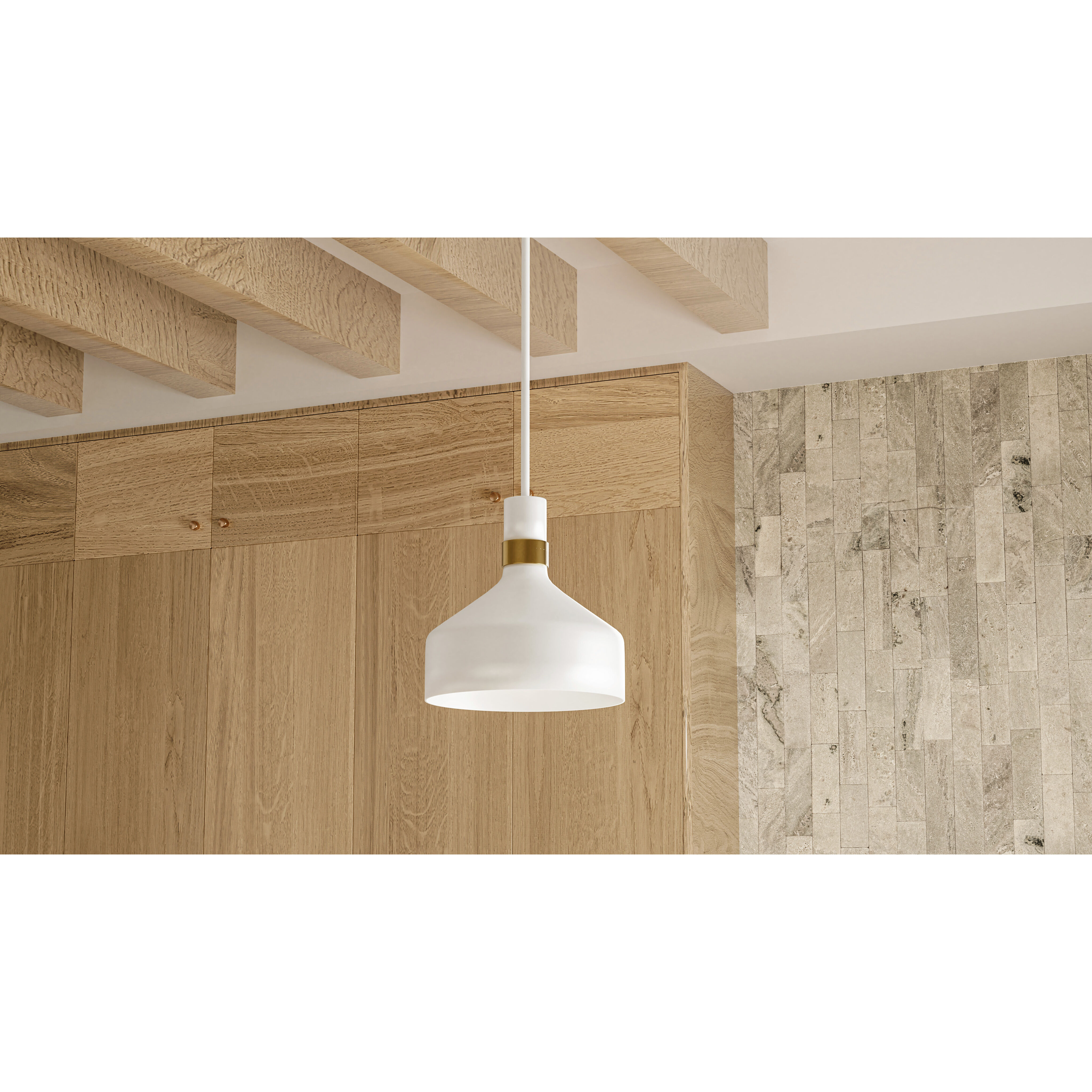 Arbor 1 Light 10 inch Matte White Mini Pendant Ceiling Light, Small