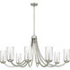 Allard 8 Light 45 inch Brushed Nickel Chandelier Ceiling Light