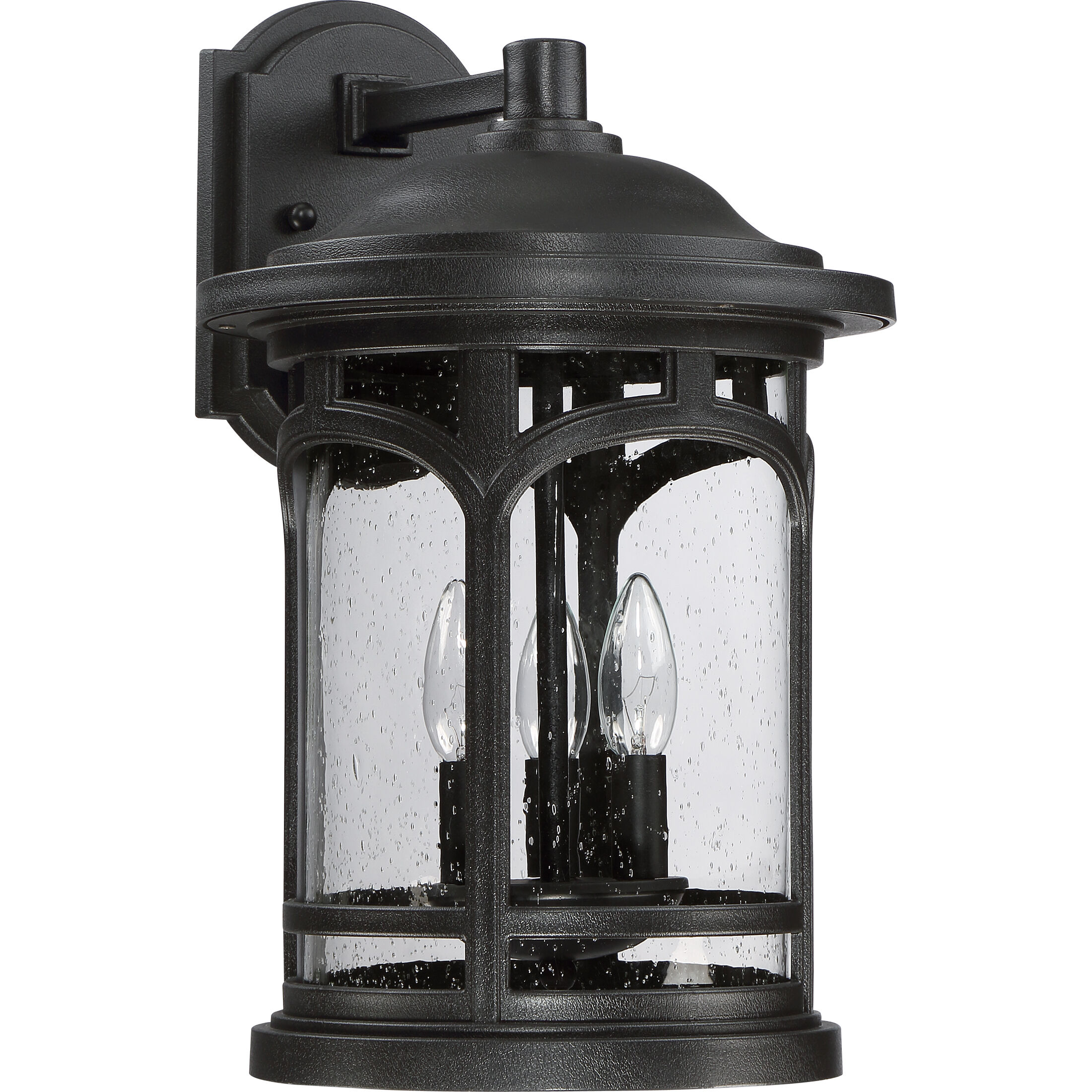 Marblehead 3 Light 18 inch Mystic Black Outdoor Wall Lantern