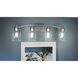 Acacia 4 Light 28 inch Brushed Nickel Bath Light Wall Light, Extra Large