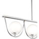 Russo 4 Light 42 inch Polished Chrome Island Chandelier Ceiling Light