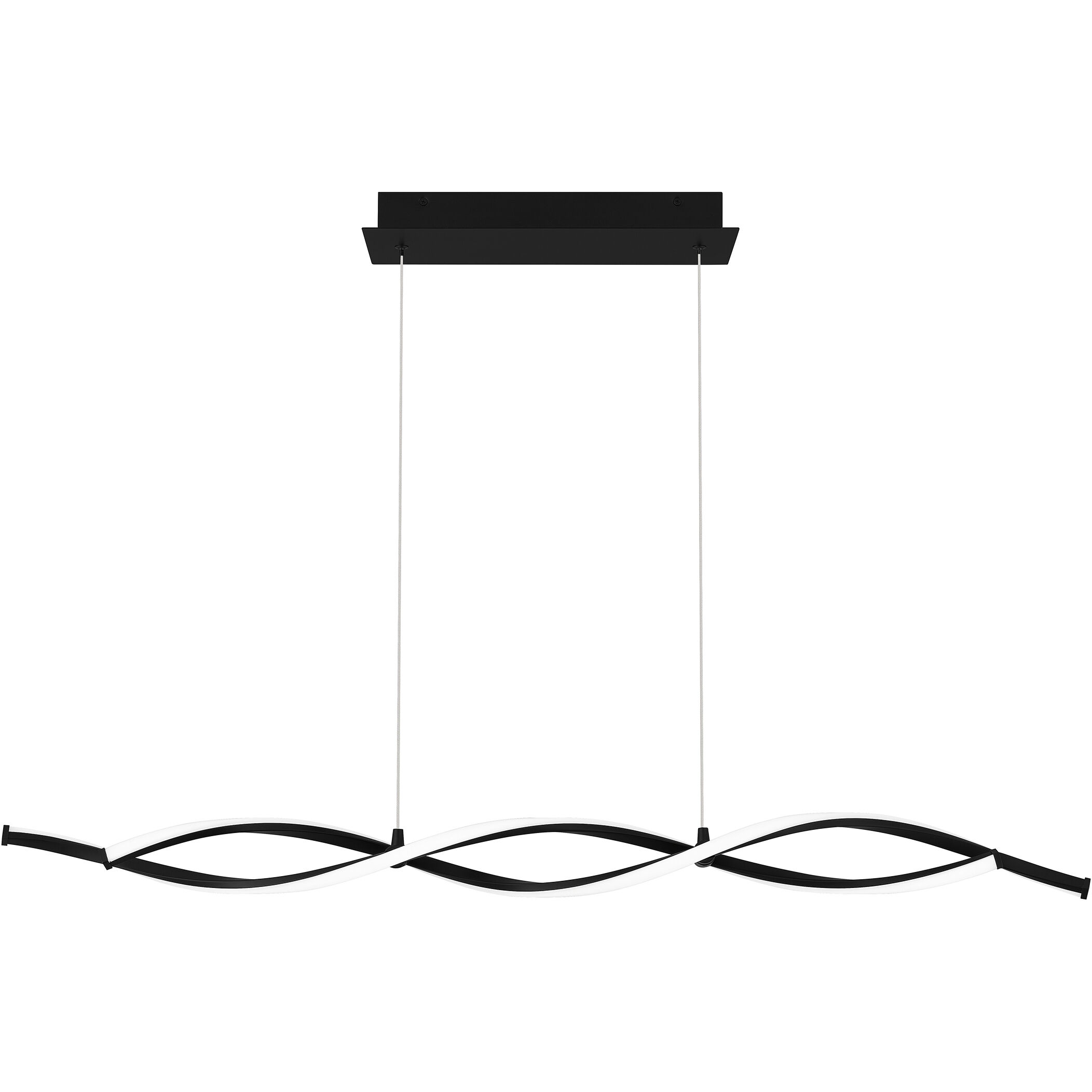 Newport 42 inch Matte Black Island Light Ceiling Light