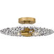 Indigo 2 Light 15.75 inch Light Gold Flush Mount Ceiling Light, Medium