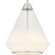 Haze 1 Light 10.5 inch Polished Chrome Mini Pendant Ceiling Light, Small