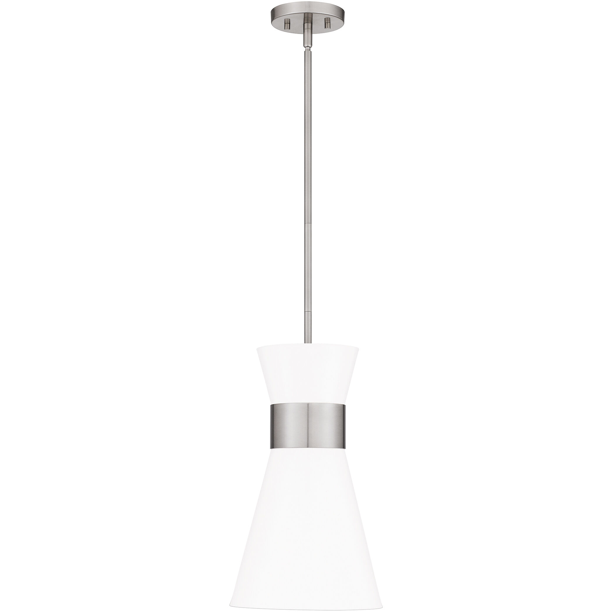 Fremont 1 Light 10 inch Brushed Nickel Mini Pendant Ceiling Light, Small
