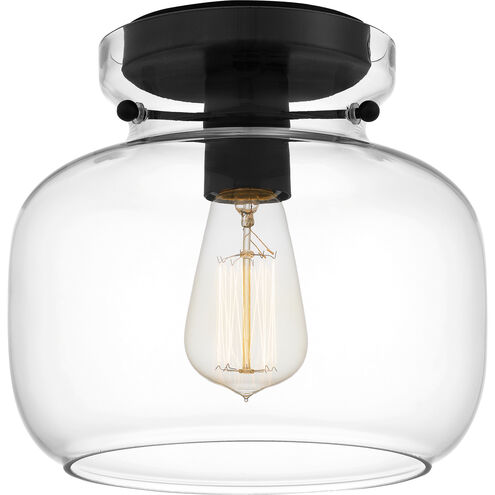 Lorah 1 Light 9 inch Matte Black Flush Mount Ceiling Light