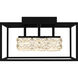 Dazzle LED 16 inch Matte Black Semi-Flush Mount Ceiling Light