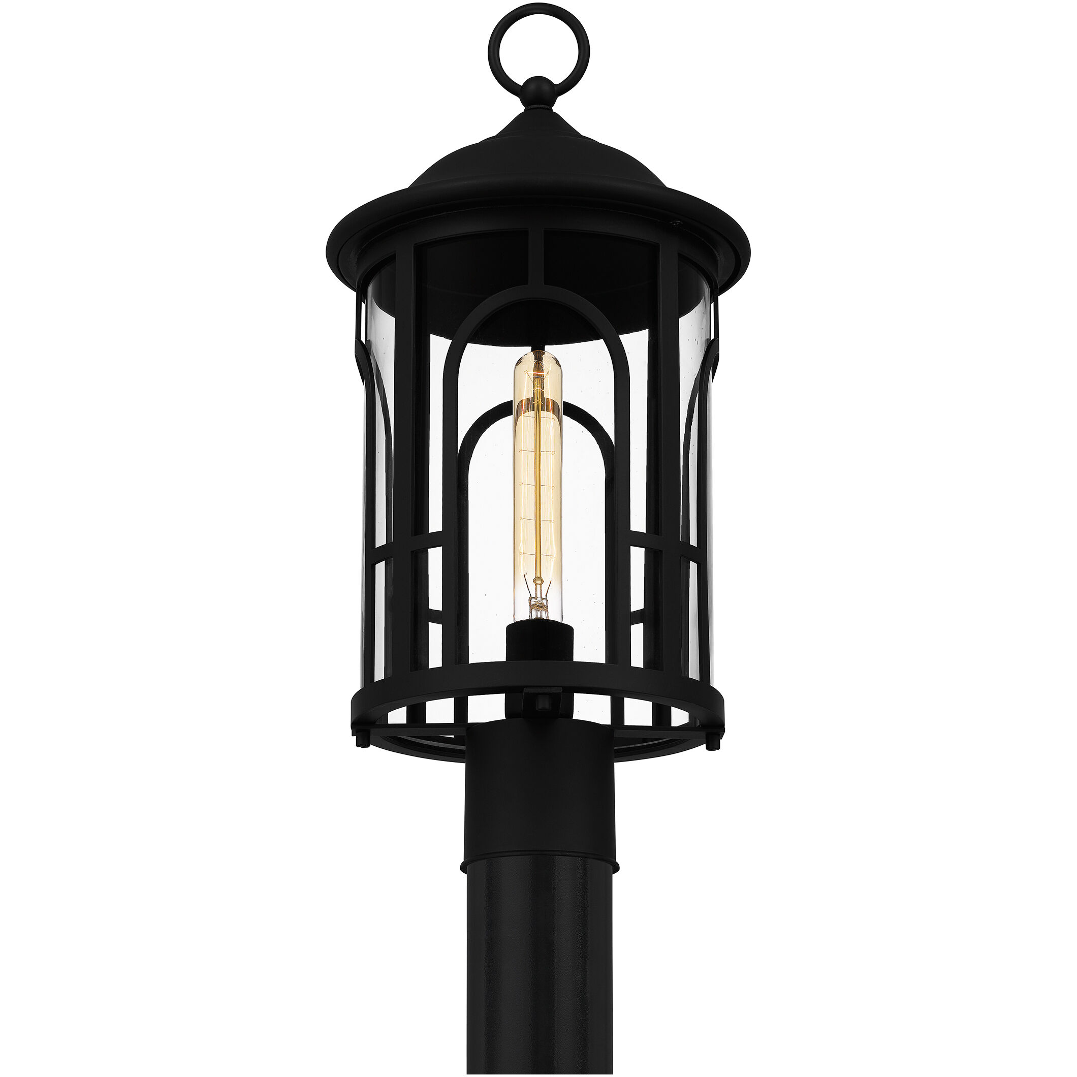 Brampton 1 Light 20.25 inch Matte Black Outdoor Post Lantern