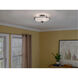 Griffin 3 Light 17 inch Palladian Bronze Flush Mount Ceiling Light