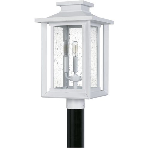 Wakefield 3 Light 19 inch White Lustre Outdoor Post Lantern