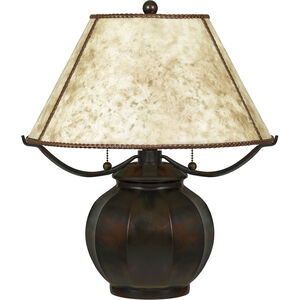 Mica 20 inch 60 watt Valiant Bronze Table Lamp Portable Light