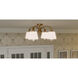 Iota 4 Light 22 inch Weathered Brass Semi-Flush Mount Ceiling Light