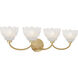 Whitecap Vanity Light Wall Light in Brushed Gold