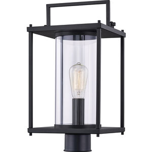 Garrett 1 Light 17.5 inch Matte Black Outdoor Post Lantern