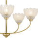 Whitecap 5 Light 28 inch Brushed Gold Chandelier Ceiling Light