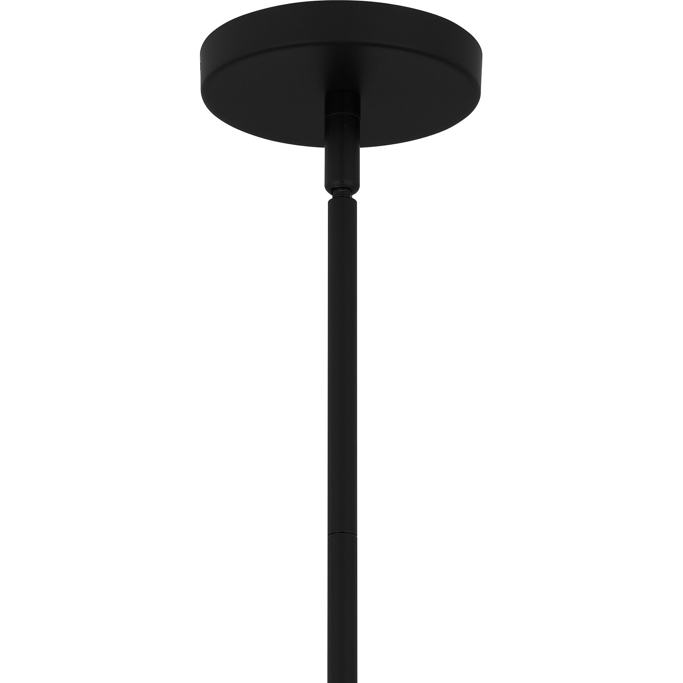 Fogel 1 Light 5 inch Matte Black Mini Pendant Ceiling Light, Small