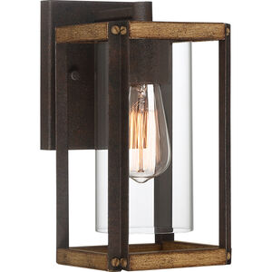 Marion Square 1 Light 11 inch Rustic Black Outdoor Wall Lantern