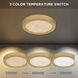 Outskirts LED 7.5 inch Brushed Gold Flush Mount Ceiling Light, Small