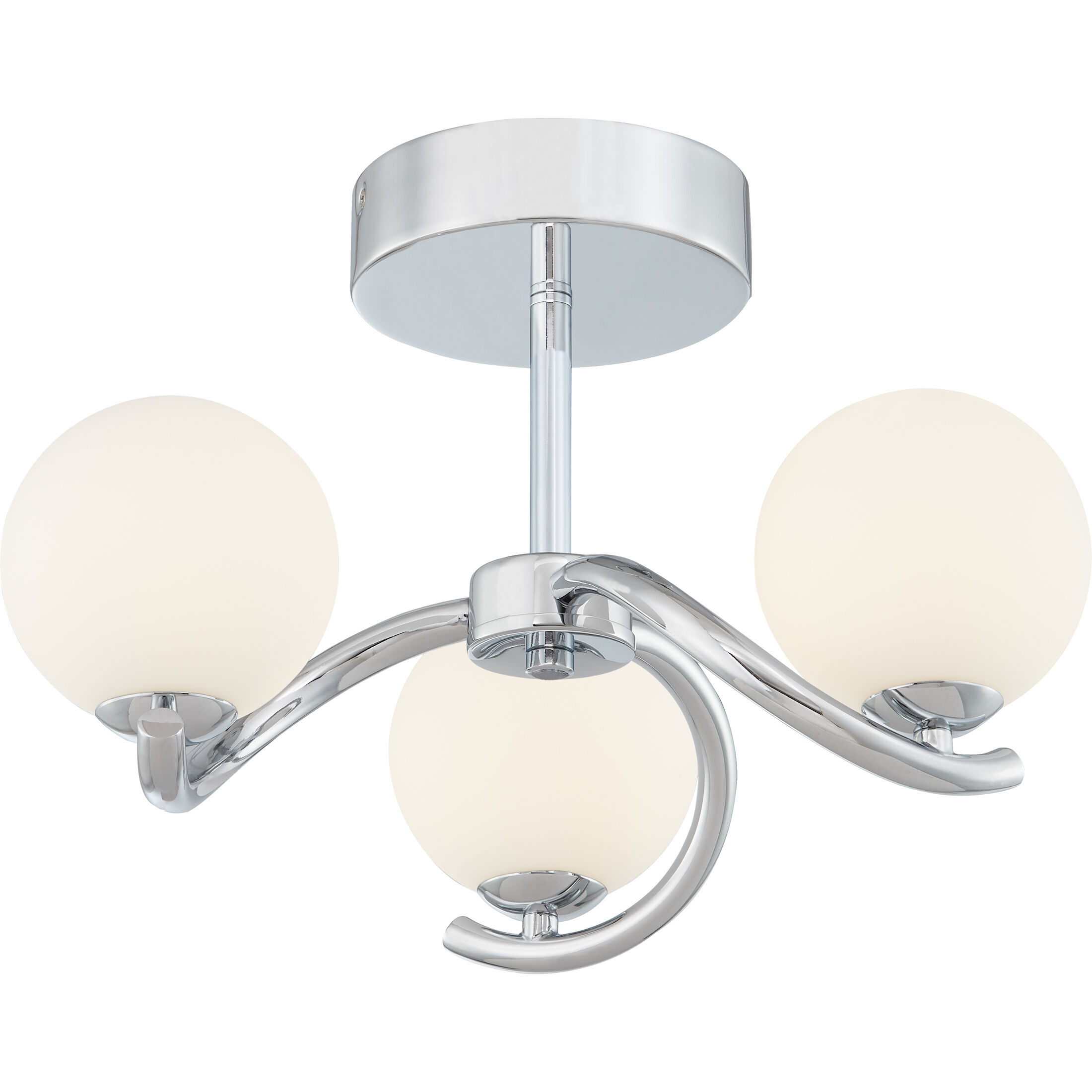 Essence LED 16 inch Polished Chrome Semi-Flush Mount Ceiling Light