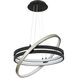 Isabelle 24 inch Matte Black Pendant Ceiling Light