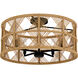 Axford 5 Light 22 inch Matte Black Semi-Flush Mount Ceiling Light, Extra Large