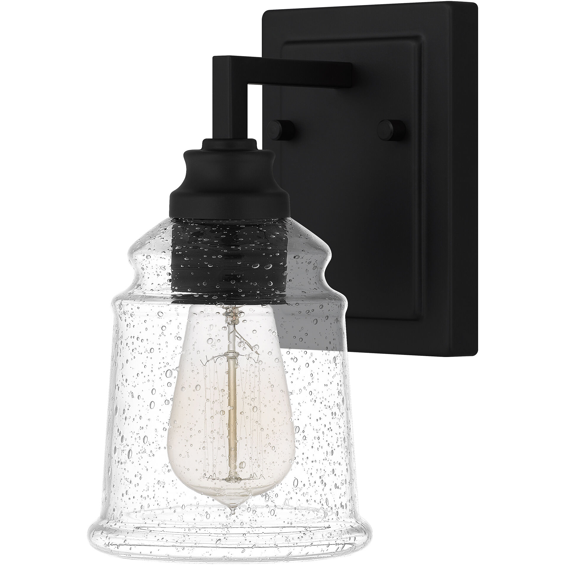 McIntire 1 Light 5 inch Matte Black Wall Sconce Wall Light