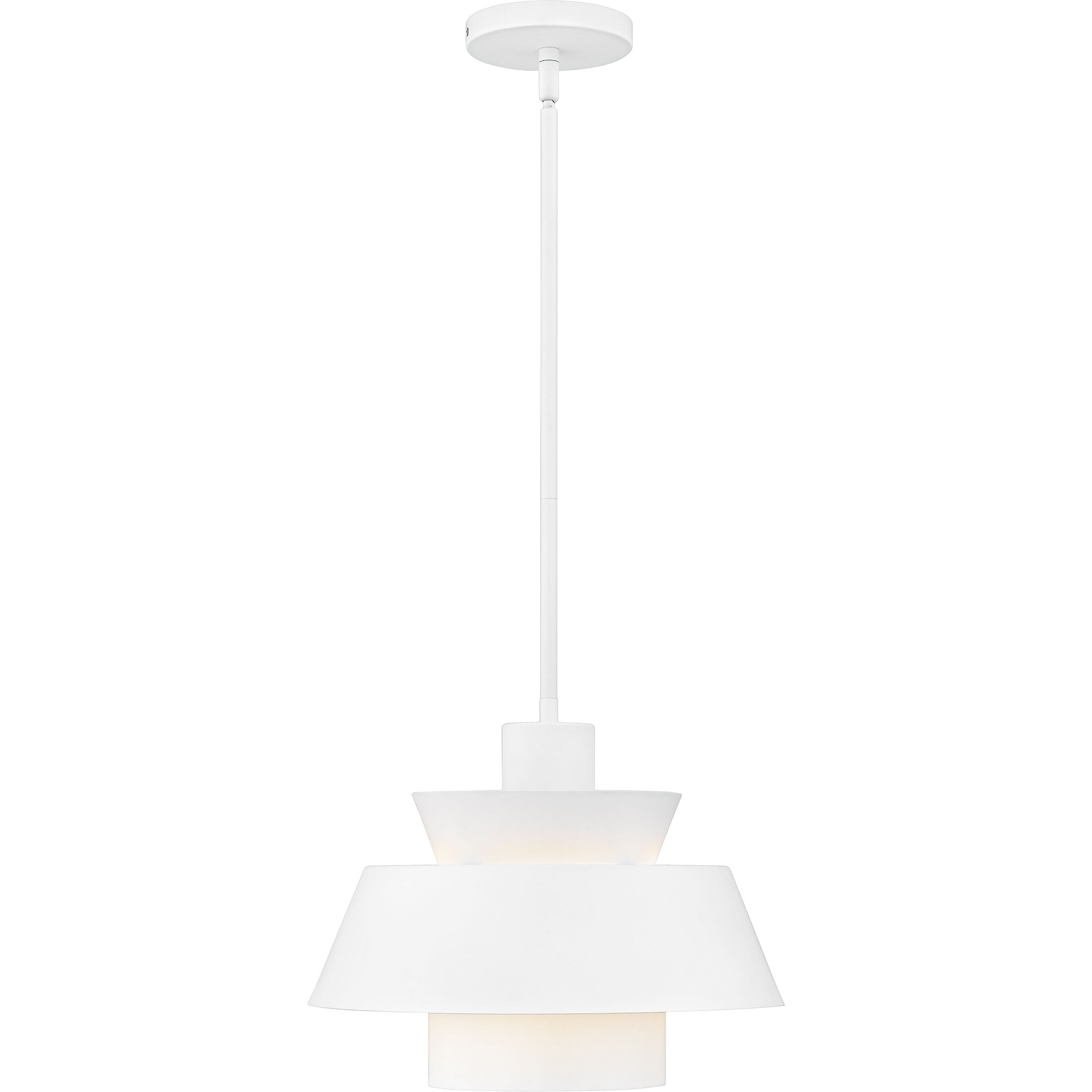 Lumi 1 Light 14 inch Matte White Pendant Ceiling Light