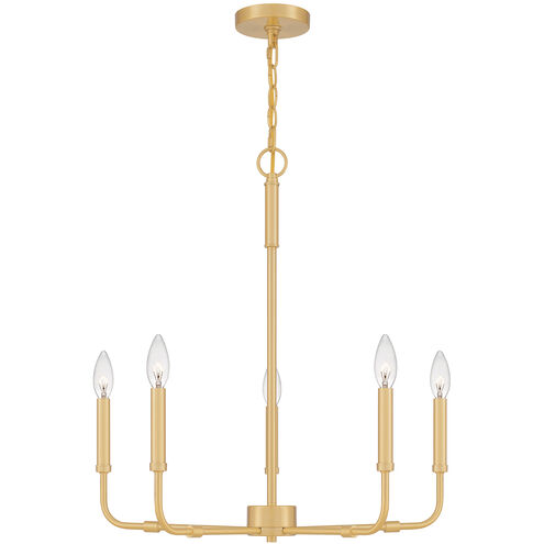 Abner 5 Light 24 inch Aged Brass Chandelier Ceiling Light