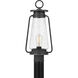 Sutton 1 Light 19 inch Speckled Black Outdoor Post Lantern, Large