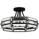 Padilla 4 Light 17 inch Matte Black Semi-Flush Mount Ceiling Light, Medium