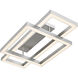 Lawless LED 36 inch Painted Brushed Nickel Semi-Flush Mount Ceiling Light, Extra Large