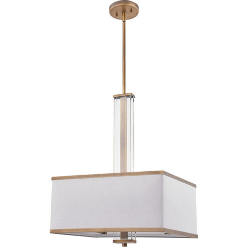 Quoizel 4 Light 18 inch Weathered Brass Pendant Ceiling Light