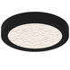 Outskirts LED 7.5 inch Earth Black Flush Mount Ceiling Light, Small