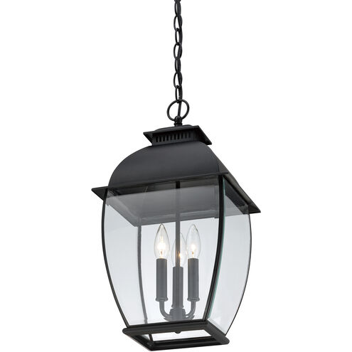 Bain 3 Light 12 inch Mystic Black Outdoor Hanging Lantern