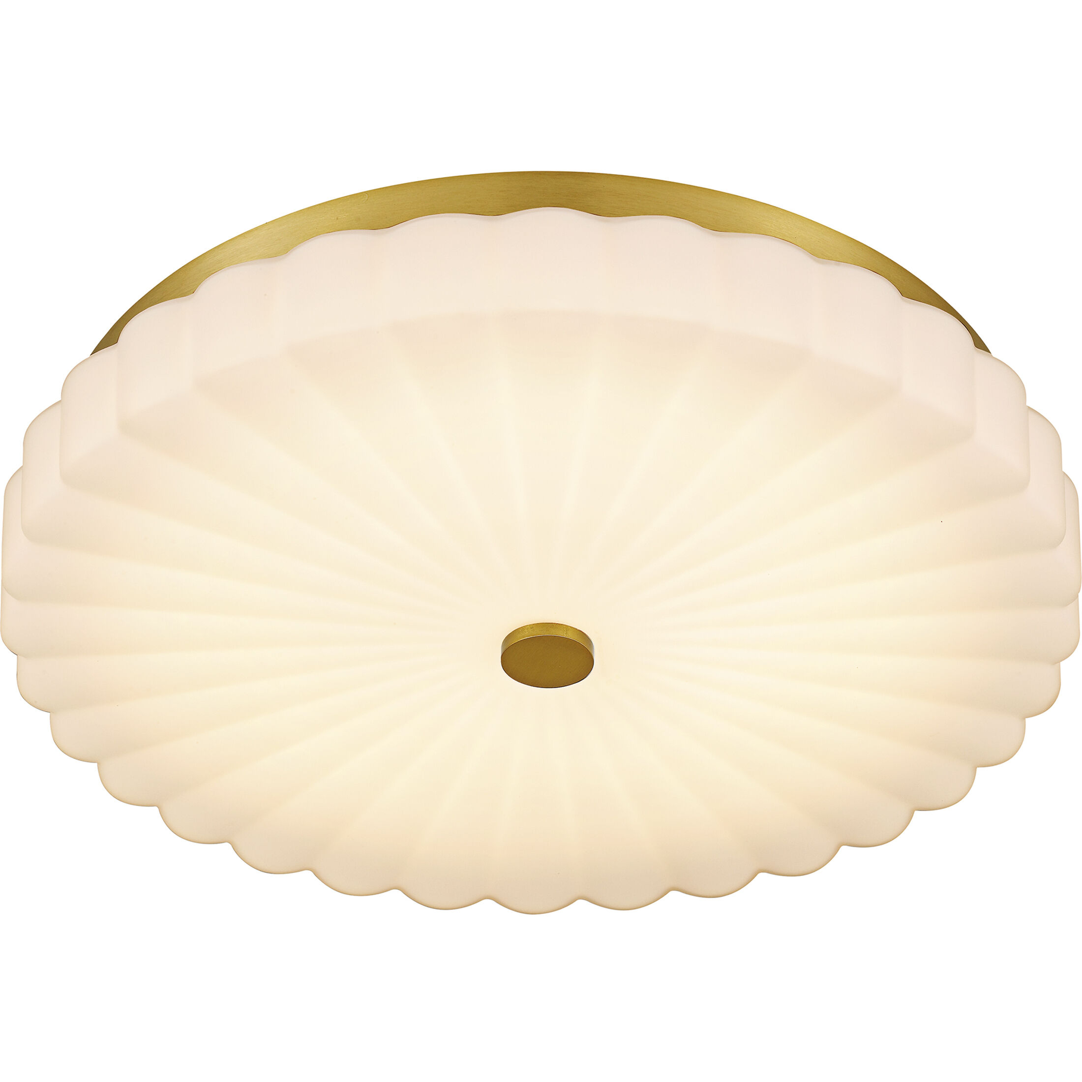 Cherbury LED 16 inch Brushed Gold Flush Mount Ceiling Light, Medium