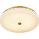 Cherbury LED 16 inch Brushed Gold Flush Mount Ceiling Light, Medium