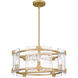 Jolie 6 Light 21 inch Light Gold Pendant Ceiling Light
