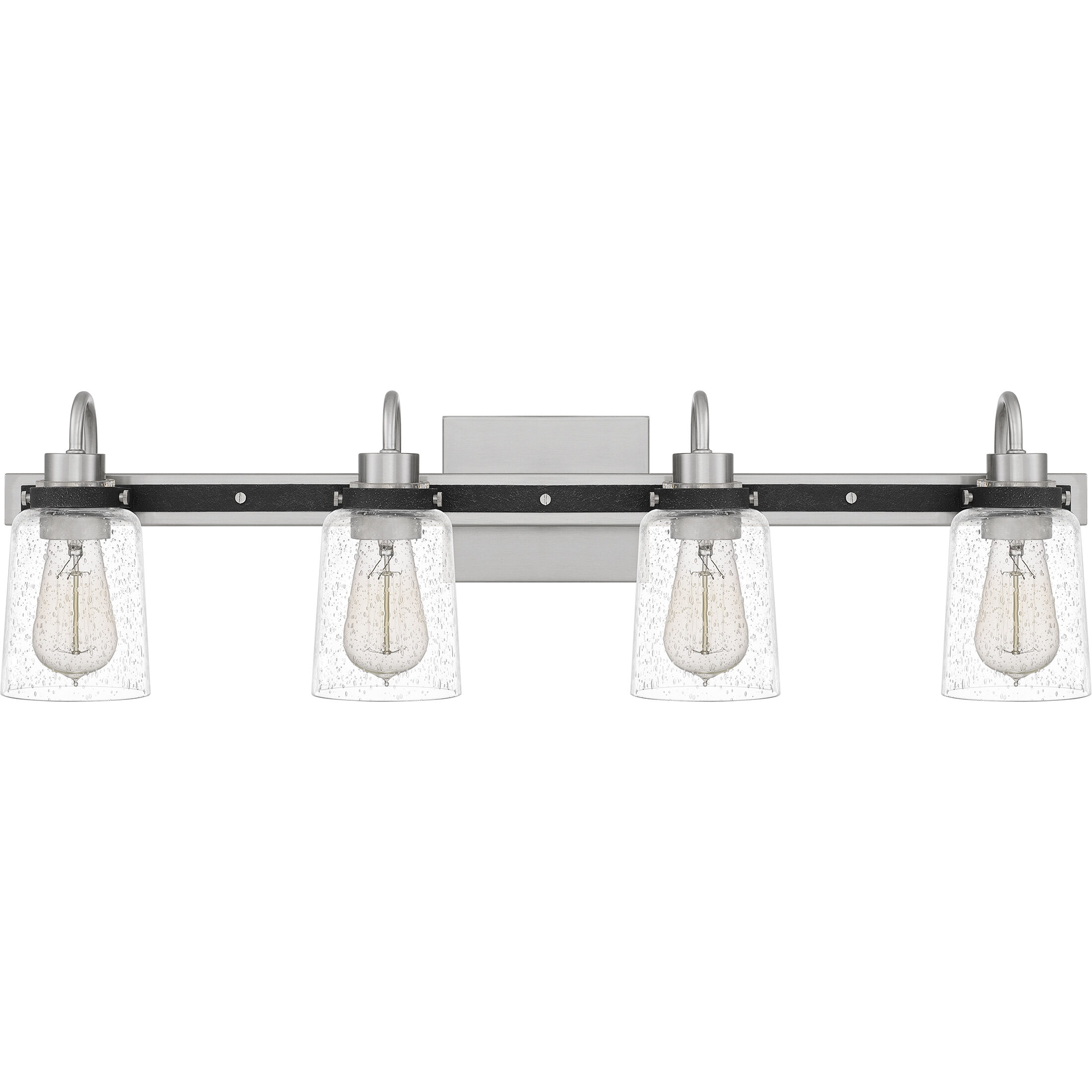 Axel 4 Light 31 inch Brushed Nickel Bath Light Wall Light, Extra Large