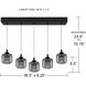 Lenora 5 Light 38.5 inch Matte Black Island Light Ceiling Light