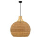 Sycamore 4 Light 28 inch Matte Black Pendant Ceiling Light, Large