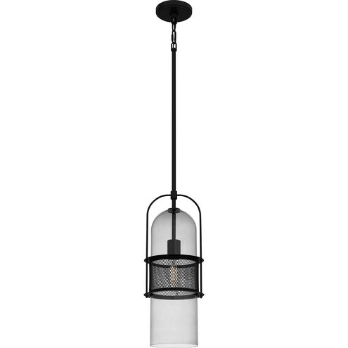 Soffer 1 Light 7 inch Matte Black Mini Pendant Ceiling Light, Small