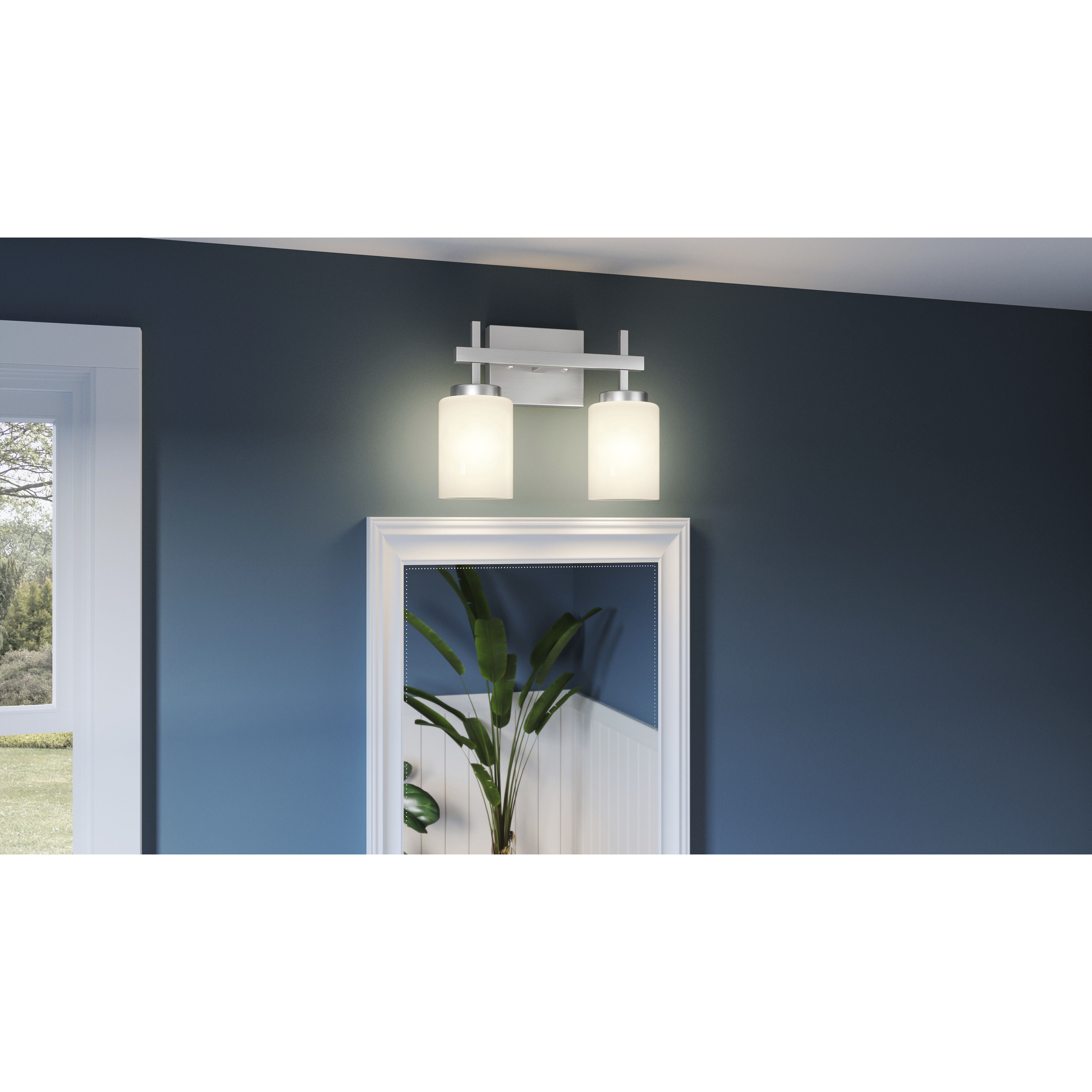 Wilburn LED 13 inch Brushed Nickel Bath Light Wall Light