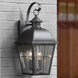 Millhouse 2 Light 18 inch Mystic Black Outdoor Wall Lantern