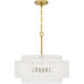 Teton 5 Light 20 inch Brushed Gold Pendant Ceiling Light