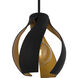 Kiko 1 Light 11 inch Matte Black Pendant Ceiling Light