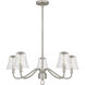 McKinney 5 Light 29.5 inch Brushed Nickel Chandelier Ceiling Light