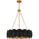Santana 5 Light 24 inch Matte Black Pendant Ceiling Light, Large