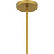 Govada 1 Light 6 inch Brushed Gold Mini Pendant Ceiling Light, Small