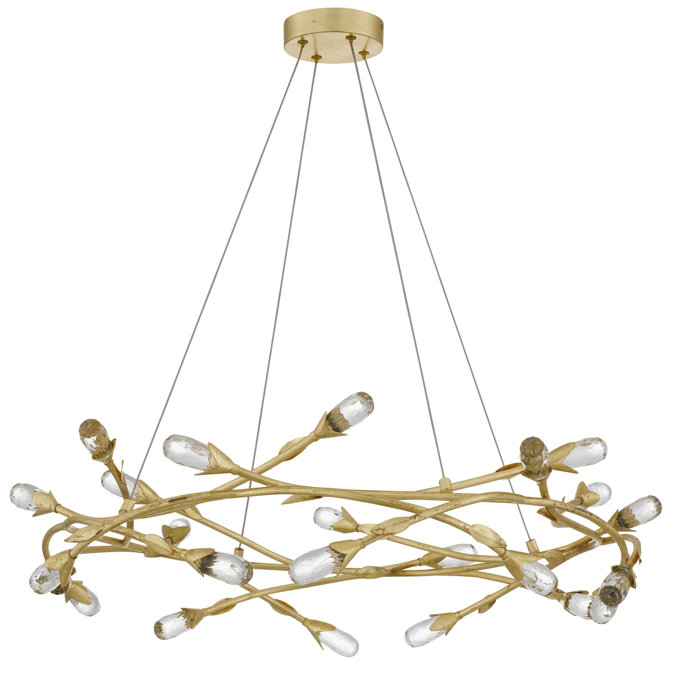 Cora Pendant Ceiling Light in Gold Leaf