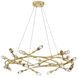 Cora Pendant Ceiling Light in Gold Leaf